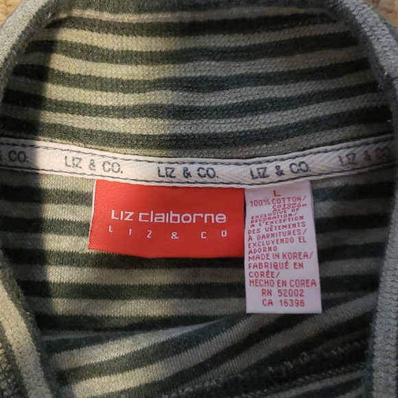 🎁🦋 green and cream turtle neck sweater - Picture 3 of 4